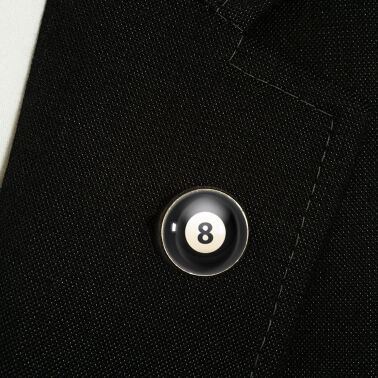 Lapel-pin snooker ball
