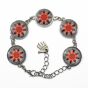 Frauen armband rote Blume - 2