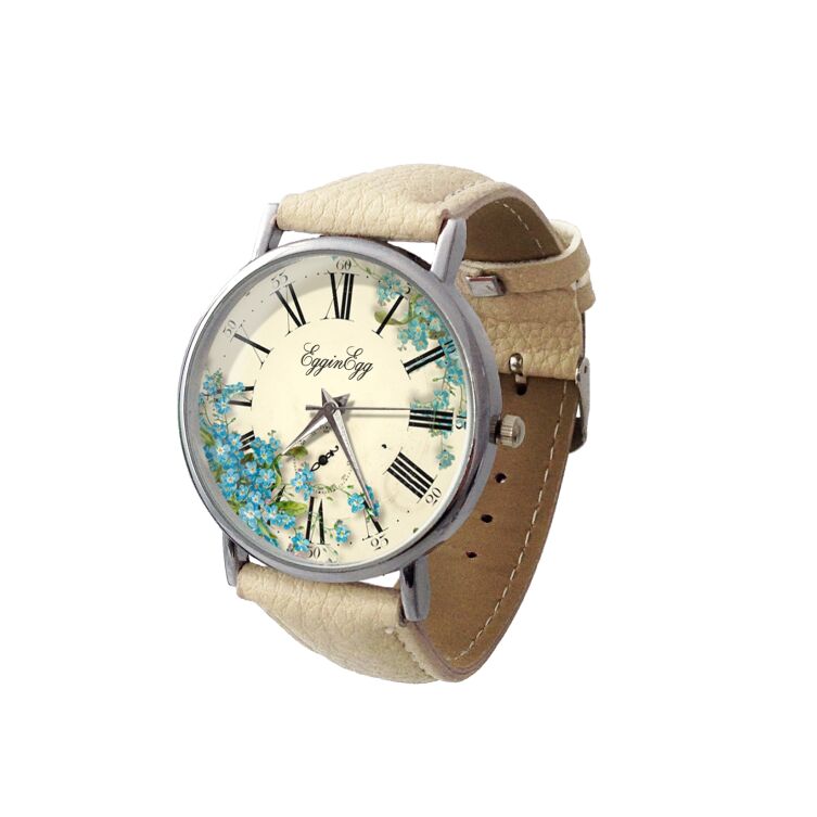 Unique montre notes fleurs