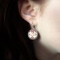 Big folk flowers earrings - 2