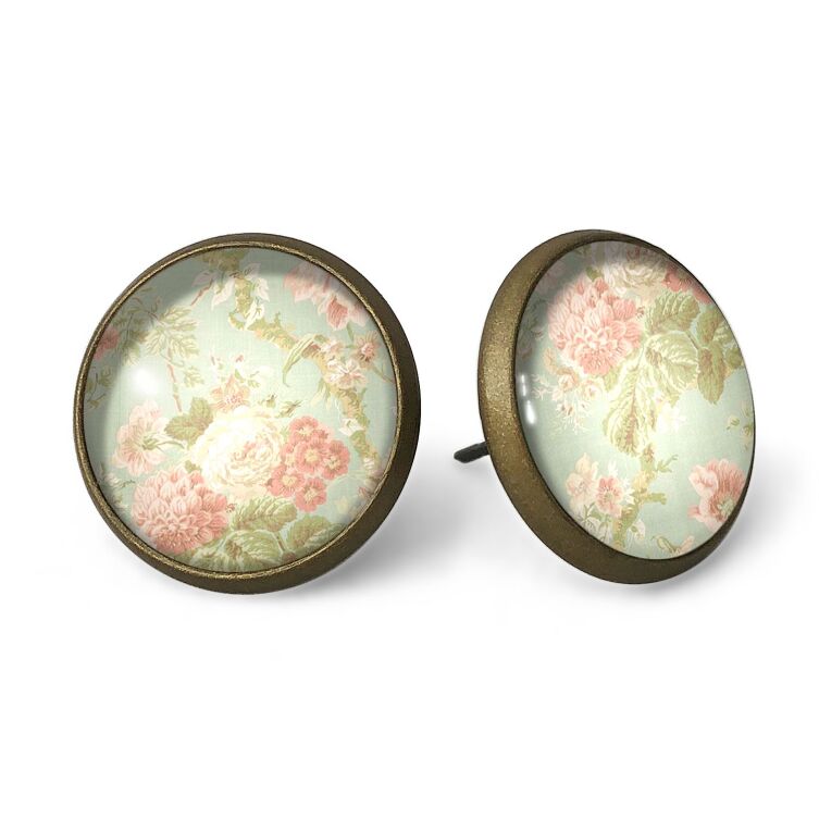 Retro rosen Ohrstecker 