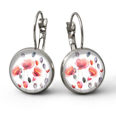 Pendientes las amapolas