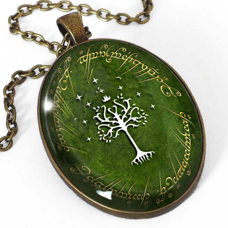 Oval halskjede Gondor treet