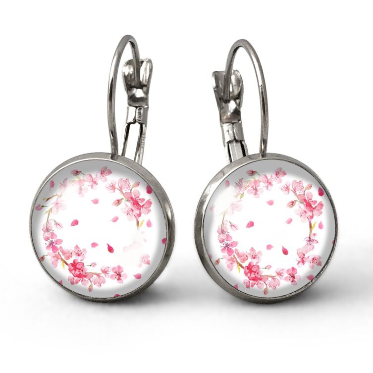 Pendientes flores retro