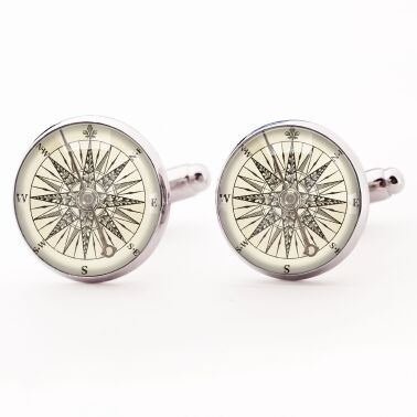 Boutons de manchette Boussole
