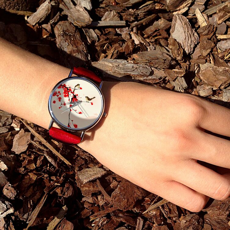 Unique montre oiseaux orientaux