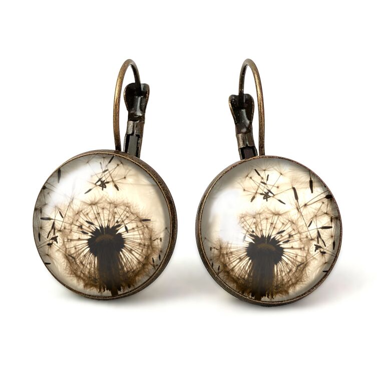 Grandes Boucles d'oreilles le pissenlit
