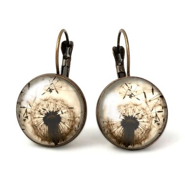 Grandes Boucles d'oreilles le pissenlit