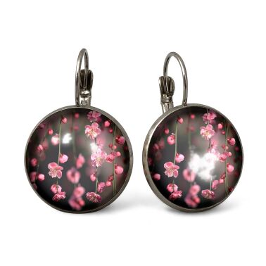 Grandes Boucles d'oreilles fleurs rétro