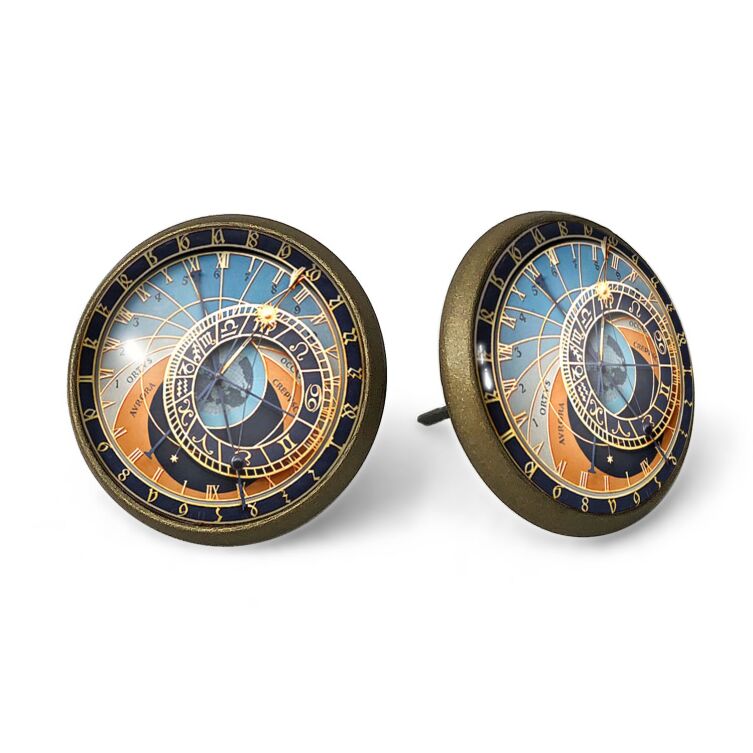 Prager Uhr Ohrstecker 