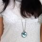 Winter morning oval pendant - 2