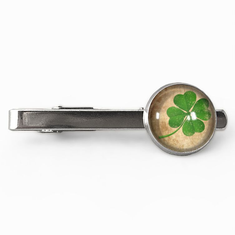 Clover tie clip