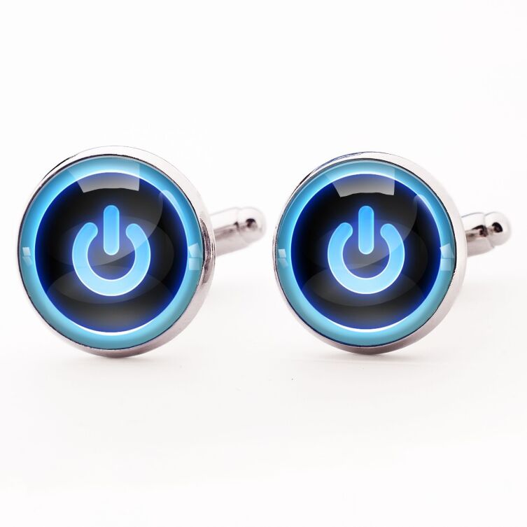 Boutons de manchette bouton d'alimentation 