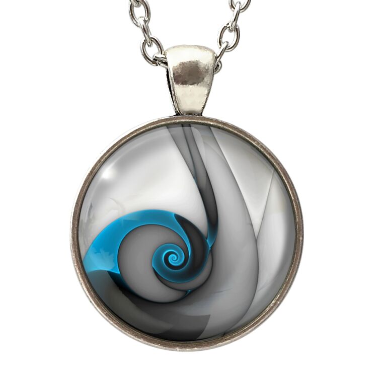 Blaue Schnecke Kette