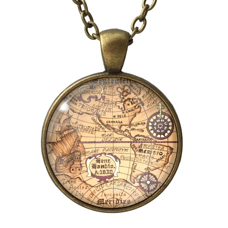 World map pendant