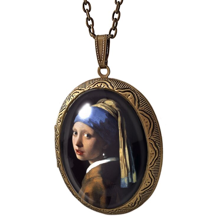Medaillon Fille avec une perle