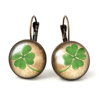 Grandes Boucles d'oreilles trèfle