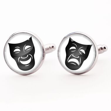 Manschettenknöpfe Theatermasken