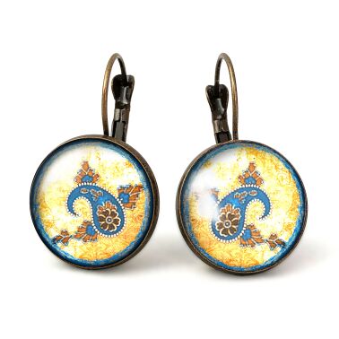 Pendientes grandes anacardos orientales