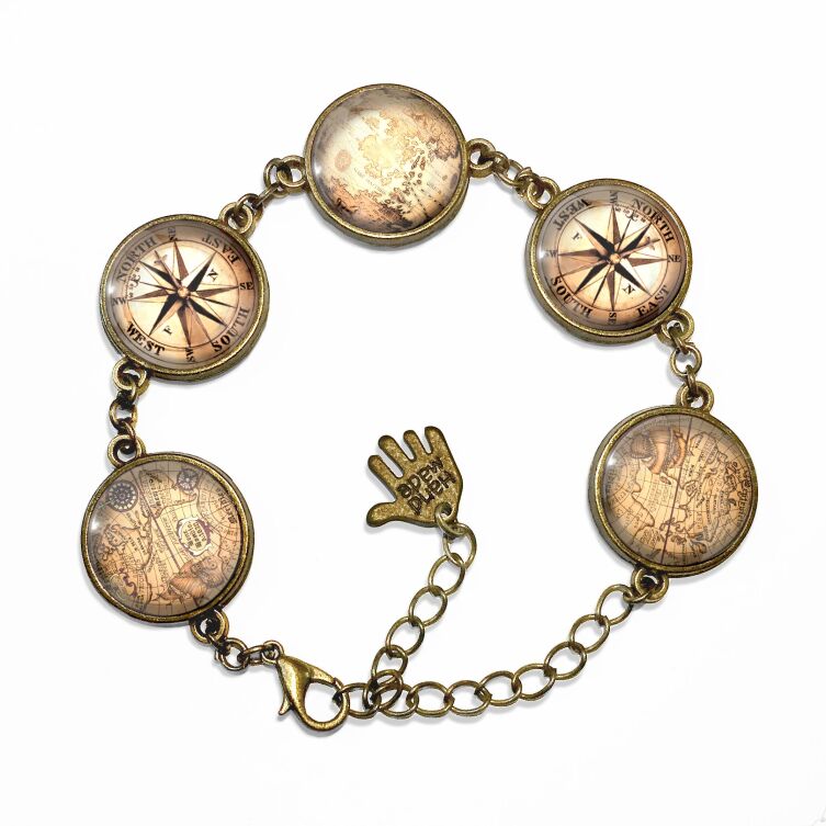 Frauen armband Weltkarte