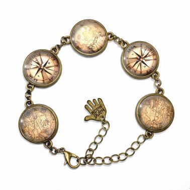 Frauen armband Weltkarte