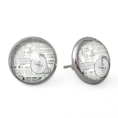 Alte Zeitung Ohrstecker 