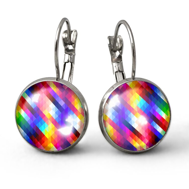 Boucles d'oreilles colorées