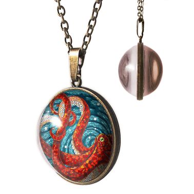 Big two-sided Kraken necklace 