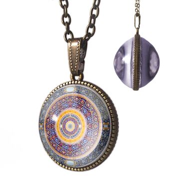 Zweiseitige Mandala Kette