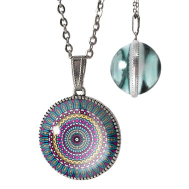 Zweiseitige Mandala Kette