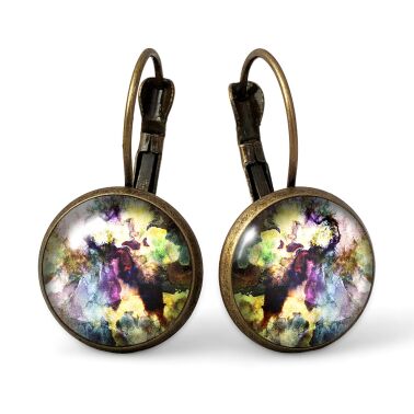 Boucles d'oreilles fantaisie colorée
