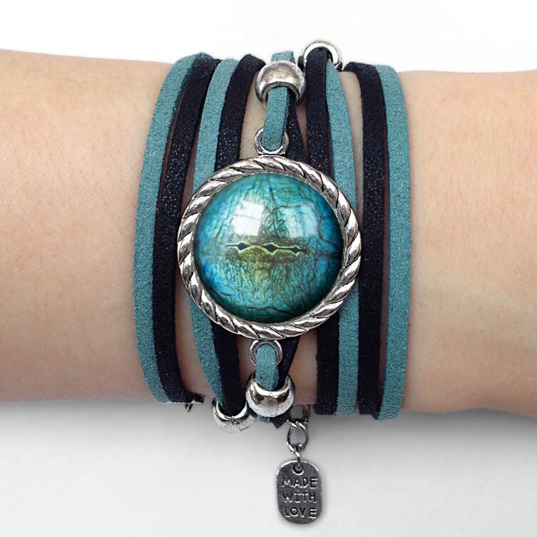 Bracelet pour femme oeil de lézard