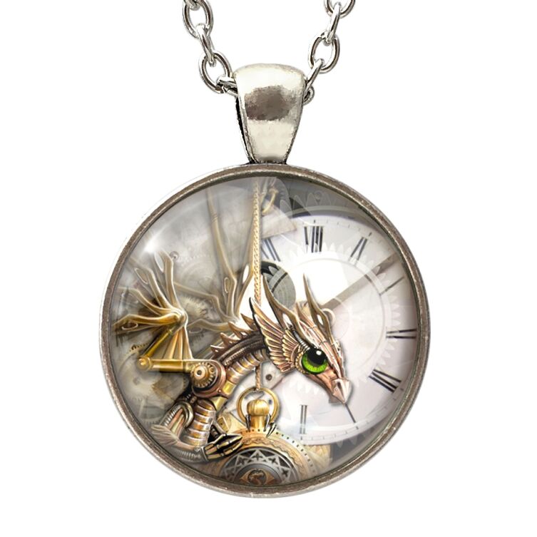 Halskjeder steampunk drage