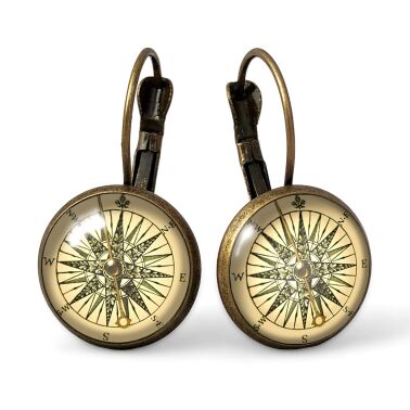 Boucles d'oreilles vieille horloge