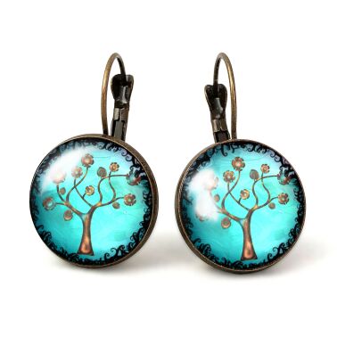 Pendientes grandes árbol de la esperanza