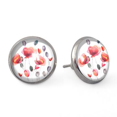 Mohnblumen Ohrstecker 