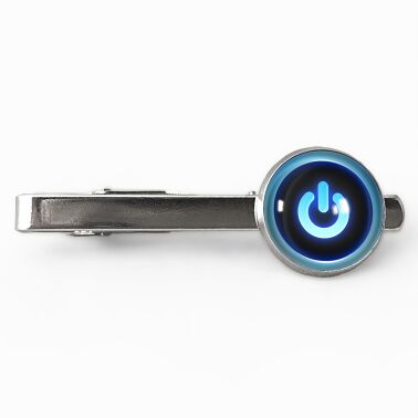 Pince à cravate bouton d'alimentation