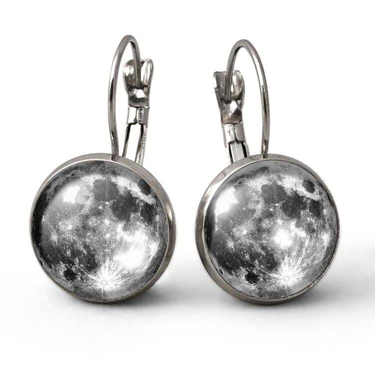 Boucles d'oreilles la lune