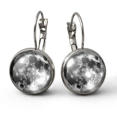Boucles d'oreilles la lune