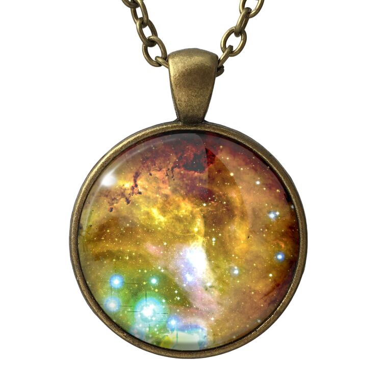 Galaxy nebula pendant