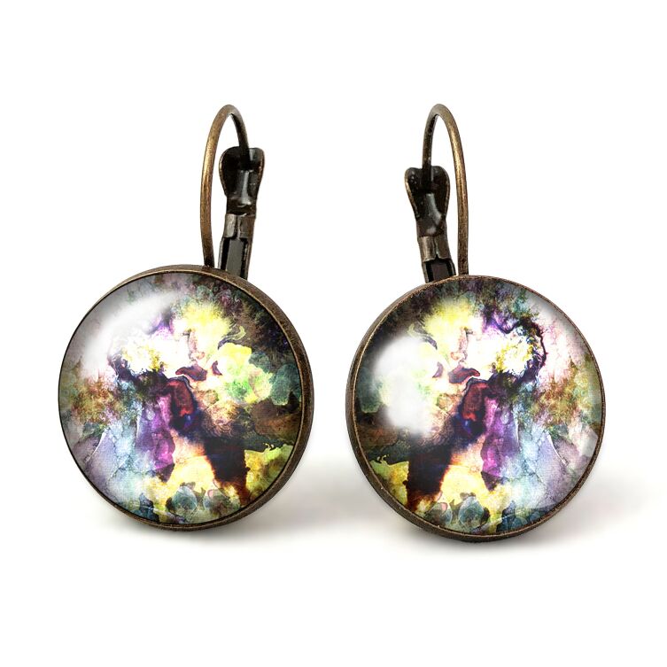 Big colorful earrings