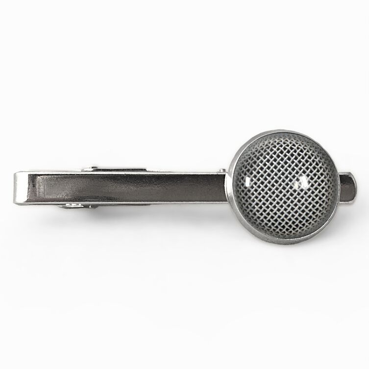 Pince à cravate le microphone