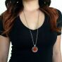 Red flower pendant - 2