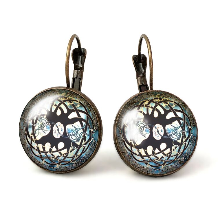 Pendientes grandes árbol celta