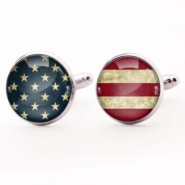 Boutons de manchette drapeau des États-Unis