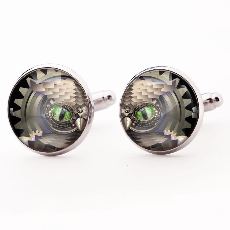 Manschettenknöpfe Steampunk Eule