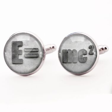 Mansjettknapper en gave til fysikeren E=mc2