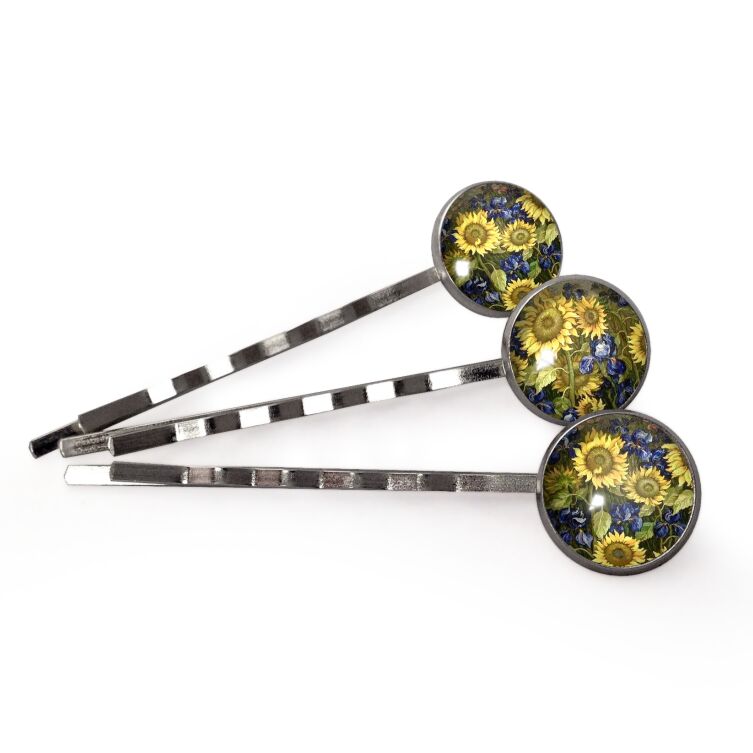 épingles à cheveux tournesols - 3 pièces