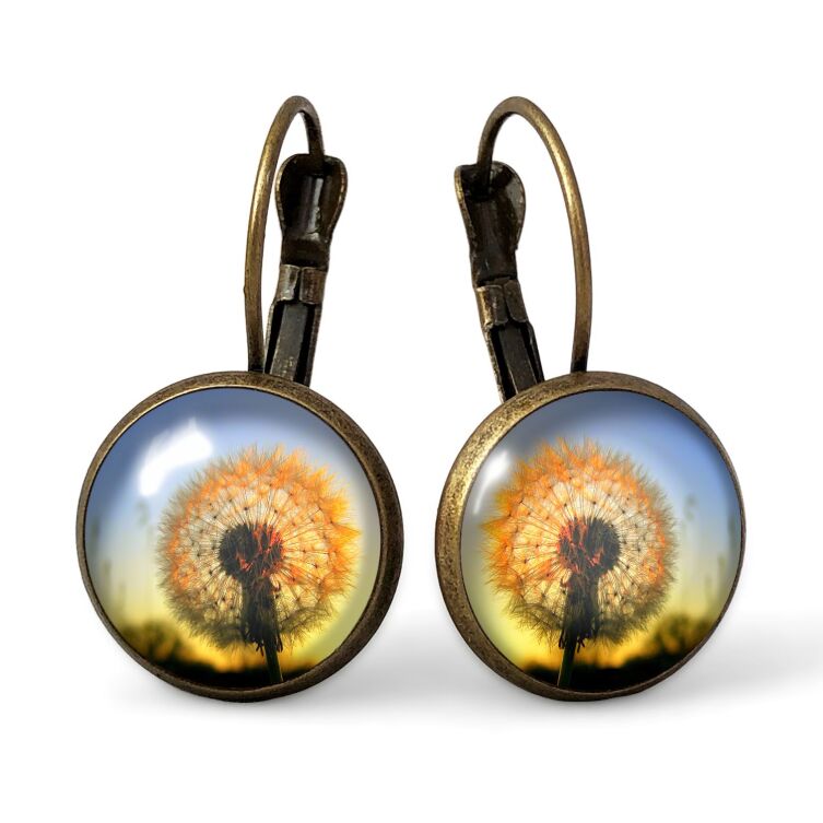 Boucles d'oreilles le pissenlit