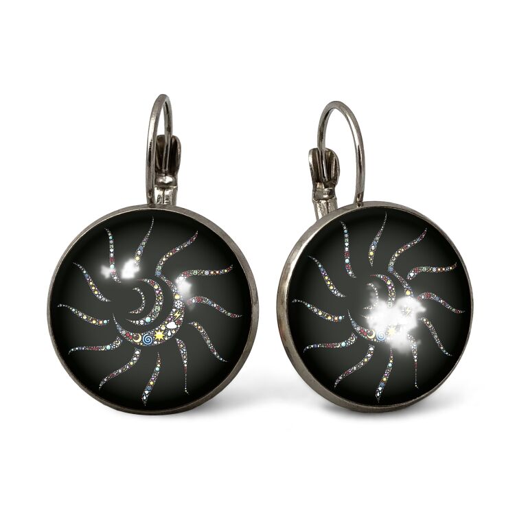 Grandes Boucles d'oreilles vitrail